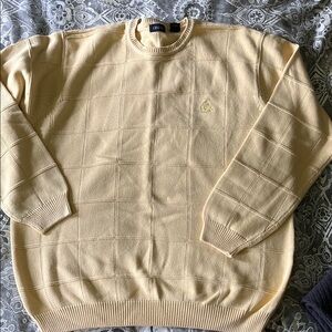 Men's yellow Izod Sweater